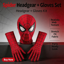 Long Amazing Spider-Man 2 Adult 3D Gloves Spiderman Cos Costume Accessory Gifts