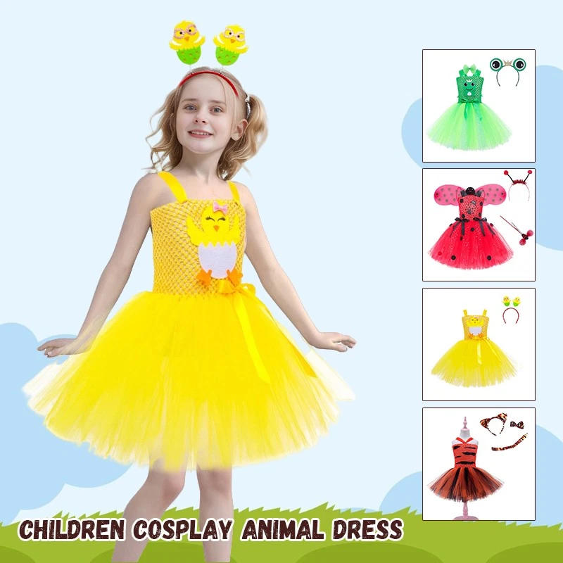 Niña Zorro Princesa Vestido Juegos con disfraces Halloween Bosque Animal Fiesta Disfraz Foto 2 de 4