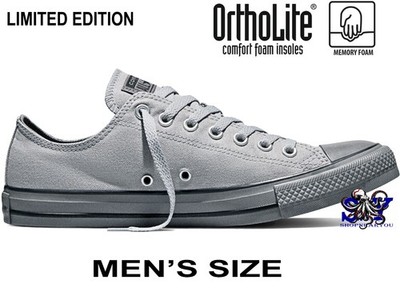 Converse All Star Color Pop Low Top Grey Men's Padded Sneakers Shoes Kicks NEW
