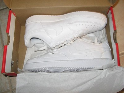 NEW WITH BOX AUTHENTIC Mens Nike Court Vision Size 8 Low Triple White CD5463 100