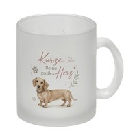 Glas Tasse Kurze Beine - Becher FüR Hundefreunde Trinkglas Mit Spruch: Kurze