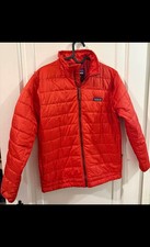 NEW Patagonia Kids' Nano Puff Brick Quilt Jacket, Orange, Unisex kids XL