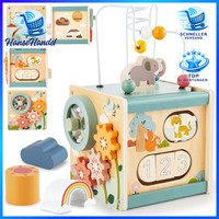 MotorikwüRfel AktivitäTswüRfel 6 In 1 Holz Motorikspielzeug FüR Kinder