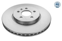 2X Meyle Bremsscheibe MEYLE-PD: Advanced Performance And Design. 615 521 0017/PD