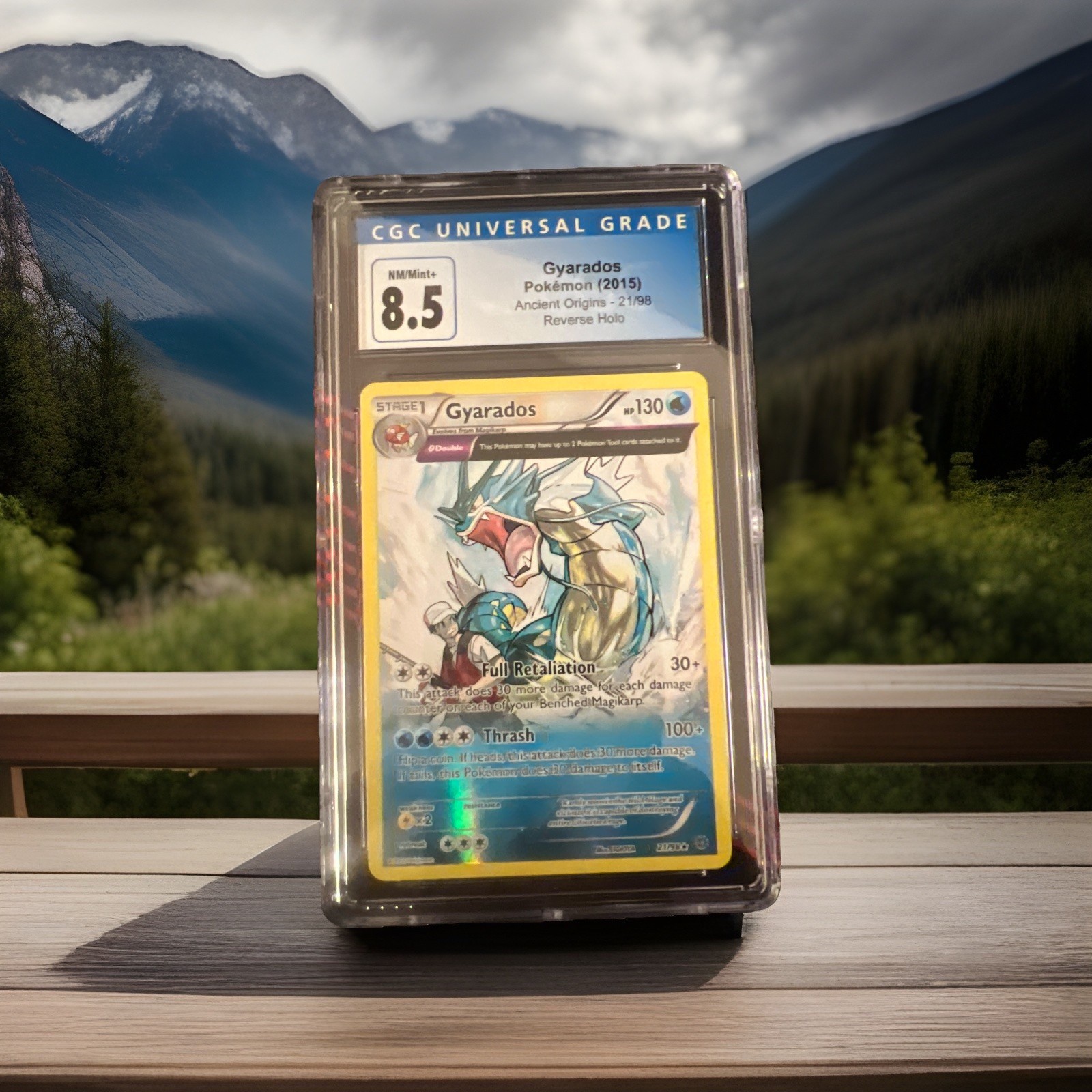 CGC 8.5 Gyarados 2015 Ancient Origins 21/98 Reverse Holo Pokemon Card