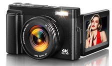 4K Digital Camera for Photography Autofocus,48MP WiFi Vlogging Camera Angle Lens