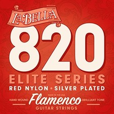 La Bella 820 Elite Series Hand Wound Medium Flamenco Guitar String 28-42 From