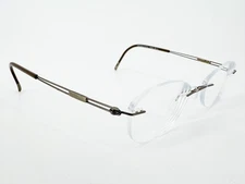Silhouette 5521 Eyeglasses FRAMES 6040 Brown ..[]20-145 Bronze Titanium L376