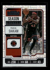 2023-24 Panini Contenders #30 Pascal Siakam Season Ticket Premium  Raptors