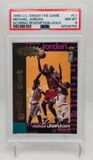 1995 Collector's Choice #C1 Michael Jordan Crash the Game - Scoring Gold PSA 8