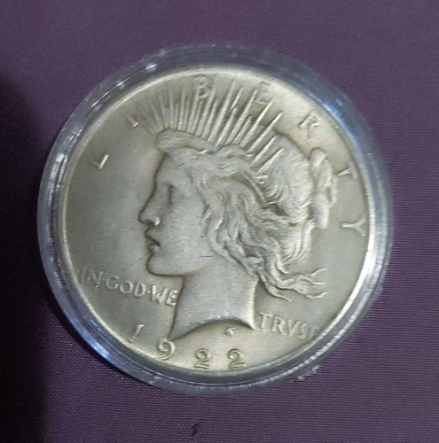 1922 Peace Dollar $1 Silver Coin Philadelphia Circulated Uncertified