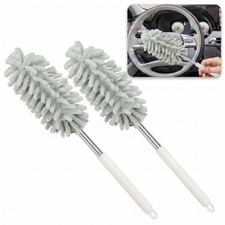 2 PCS Car Interior Exterior Dusters for Cleaning, Bendable Hand Dusters with ...