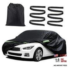 210D Material car Cover Waterproof All Weather,Universal Car Cover Black-L