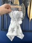 NWT Blankets & Beyond Nunu Blanket Grey Elephant Comforter stars Print