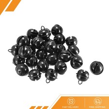 48pack Jingle Bells 22mm Craft Bells for DIY Holiday Decoration Black