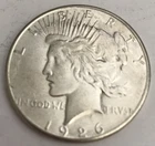 1926-S Peace Silver Dollar $1 AU Almost Unc San Francisco Mint