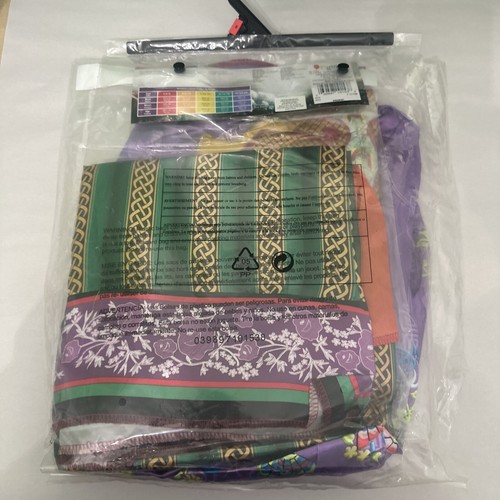 Deluxe Alice Through the Looking Glass Asian Style Costume, NWT, Purple Green - Picture 8 of 12
