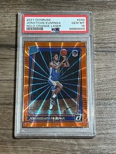2021-22 Panini Donruss Jonathan Kuminga Holo Orange Laser Rated Rookie Psa 10