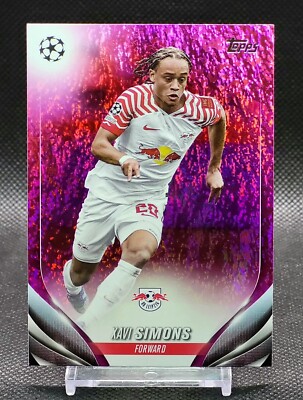 2023-24 Topps UEFA Xavi Simons Pink Sparkle #24 RB Leipzig
