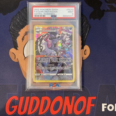 PSA 9 MINT 2022 Pokemon Astral Radiance GALARIAN OBSTAGOON #TG10