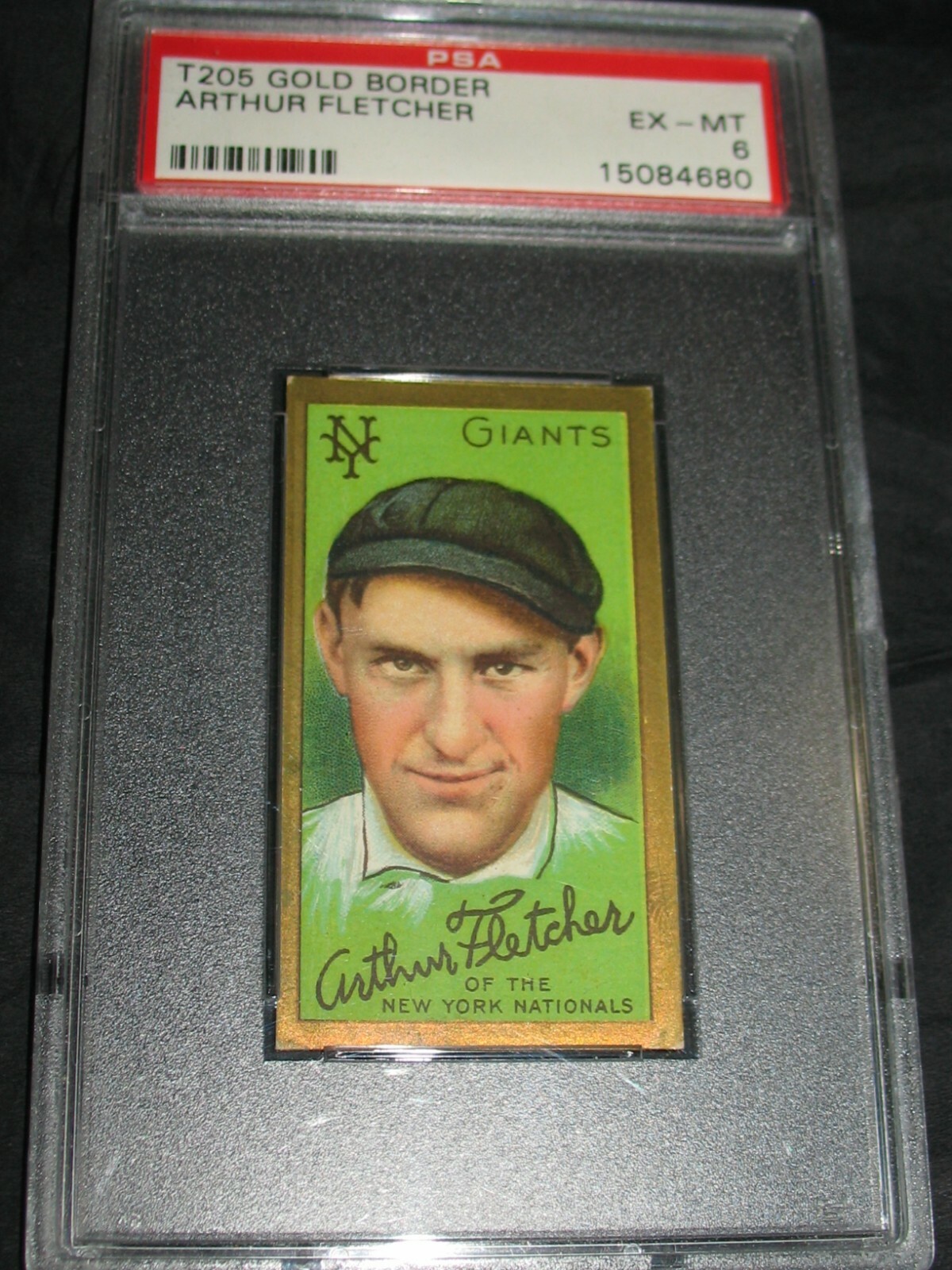 1911 T205 ART FLETCHER PSA EXMT 6