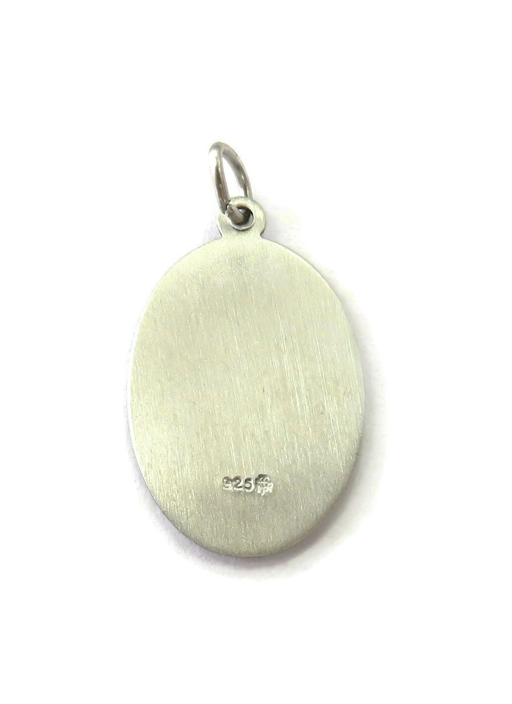 Sterling Silver 0.925 Oval St Saint Christopher Medal Charm Pendant ...
