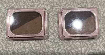 Two Rare New Mary Kay Eyeshadow Spun Silk & Tuxedo Brown in Pink Pan .09 oz