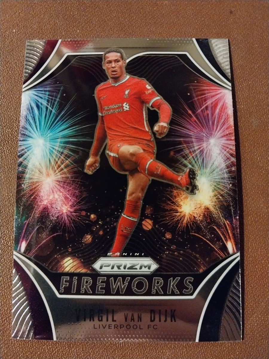 2020-21 VIRGIL VAN DIJK PANINI PRIZM FIREWORKS SOCCER CARD