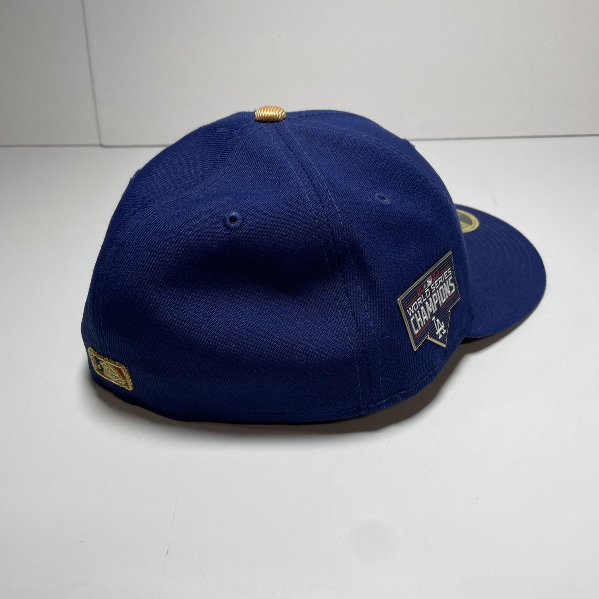 New Era LA Dodgers Hat Size 7 7/8 Blue World Series