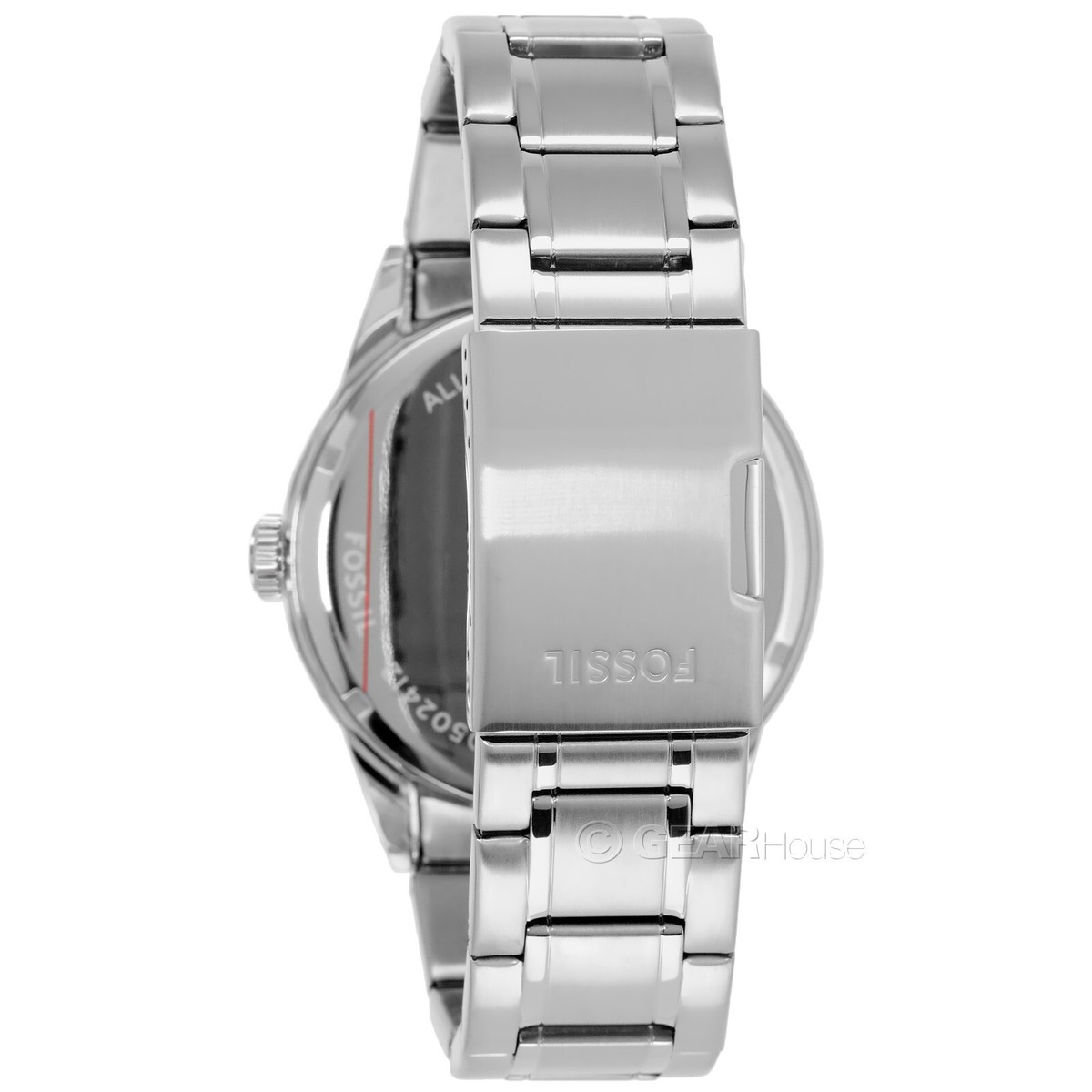 FOSSIL Flynn Mens Multifunction Watch, Blue Dial Day Date Moon Sun 