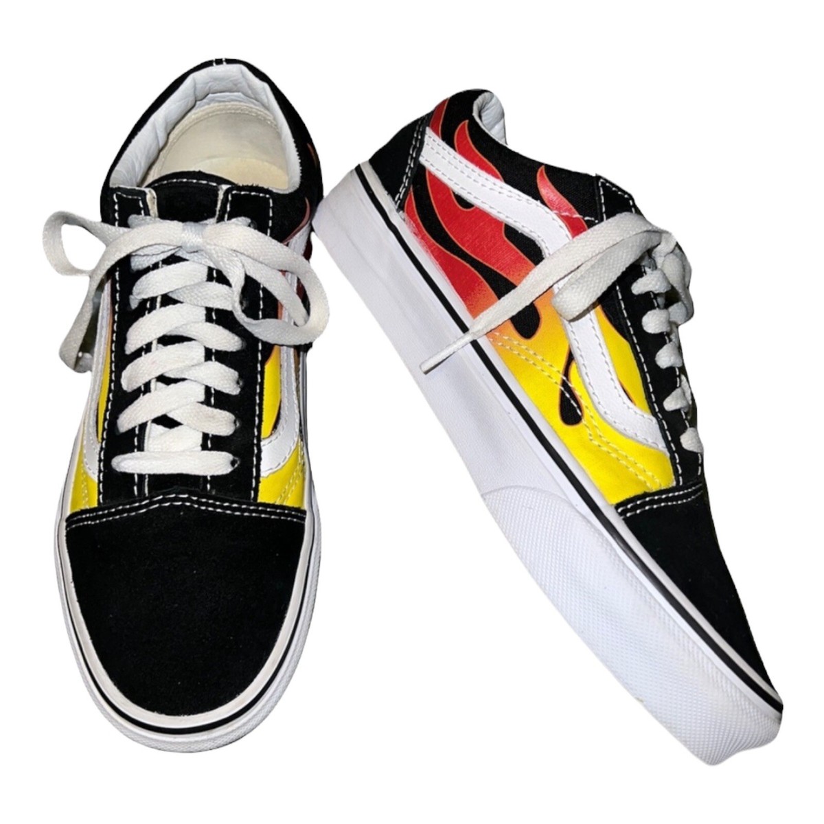 Vans Style 36 Men\'s Skate Shoes Sneakers Ombre Size‎ Mens 5 500714 Yellow Pink Skate Old Skool 36+ Shoe in Black / White | Vans main image 2