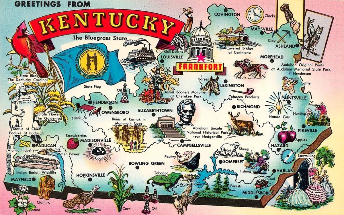 Kentucky's 120 Counties: A Postcard Album