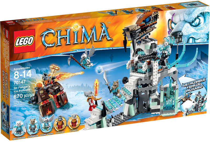 LEGO LEGENDS OF CHIMA: Sir Fangar's Ice Fortress (70147) for sale