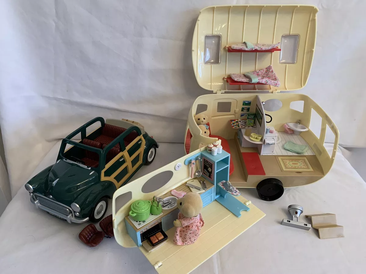 Sylvanian Families The Caravan ~ Sm1 Ley voiture dans son emballage  d'origine +