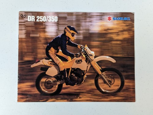 Suzuki 1990 DR250L und DR350L Dirt Bike Händler Verkaufsflyer Prospekt
