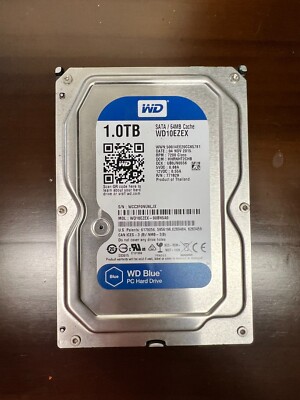 WD10EZEX WD WESTERN DIGITAL BLUE 1TB 7200RPM SATA III 64MB CACHE 3.5'' INTERNAL