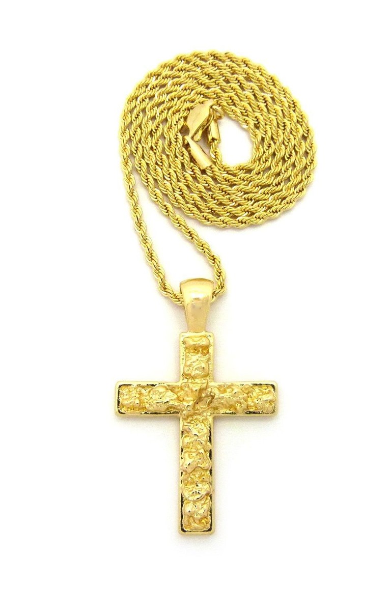 ★MONSTAX ミニョク着用★Hei★送料込み★cross chain necklace MENS HIP HOP GOLD SILVER MICRO MINI CROSS PENDANT ROPE BOX