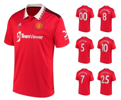 Adidas Manchester United 2022-2023 Home I Home ManUnited Jersey + Player Number