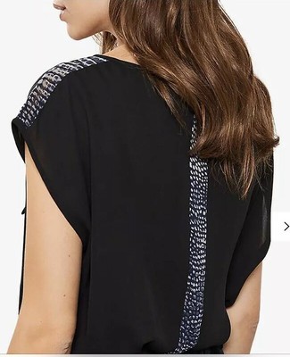 mint velvet marlee snake print blouse