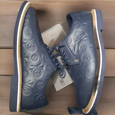 G/FORE ネイビー スカル模様 シューズ G/Fore G4 GFORE Debossed Skull Gallivanter Golf Shoes Sneaker Size