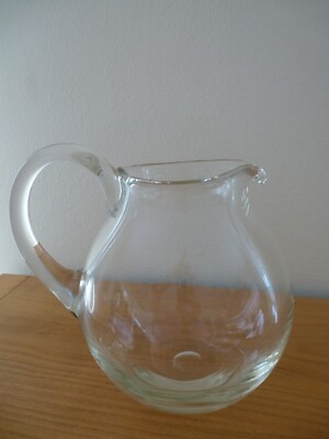 Krosno Manufaktur Krug Saftkrug Wasserkrug schwer bauchig transparent Vol. 1,5 L