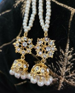 pearl jhumka set