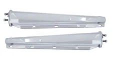 Stainless Spring Loaded Pair 30" Mud Flap Hangers, Straight Tapered 2-1/2" Bolt 