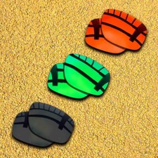 US 3 Sets Polarized Lenses Replacement for-Oakley Sliver OO9262-Black Red Green