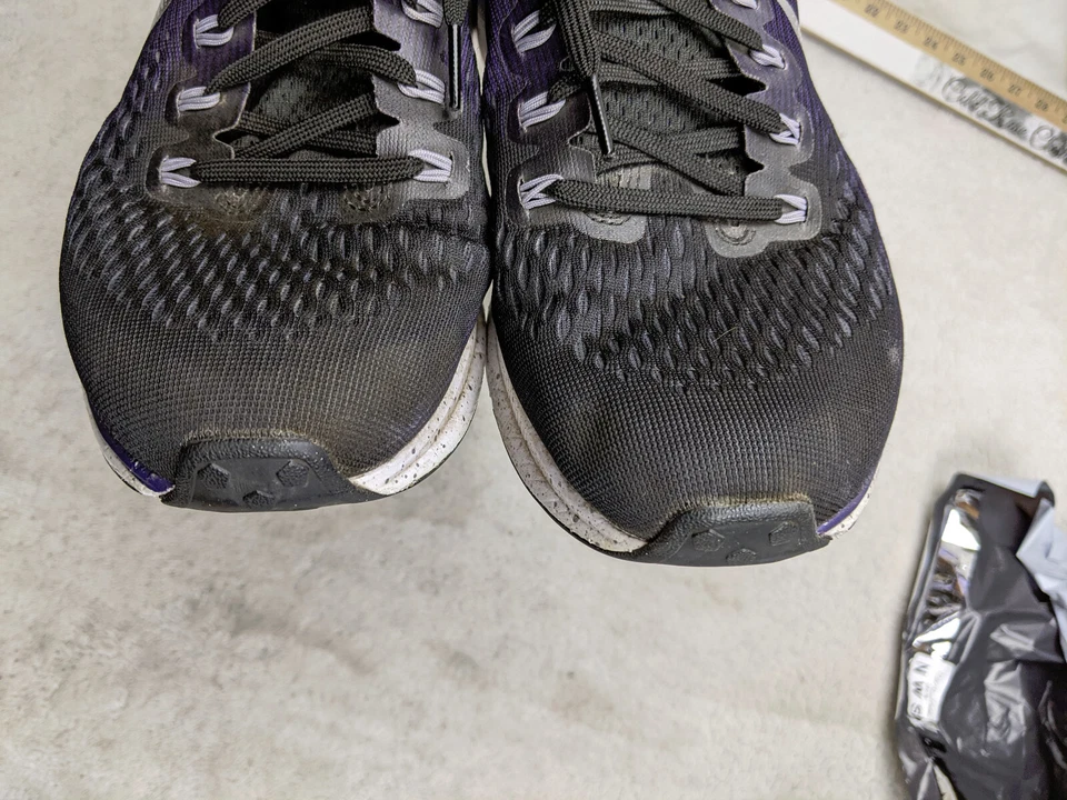 耐克男式 Air Zoom Pegasus 34 女式 10.5 42.5 紫色网眼跑步运动鞋 — 第 4/4 张图片