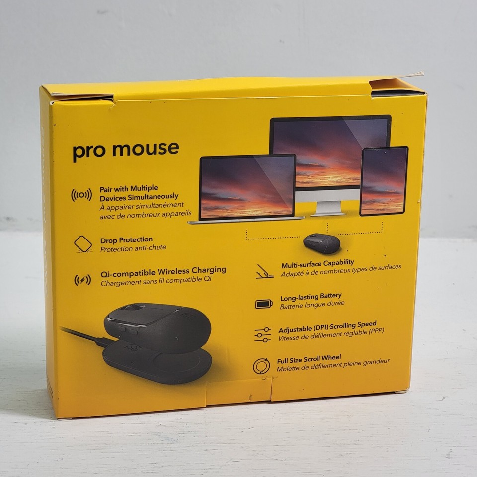 ZAGG Pro Mouse Tablets and Laptops, QiEnabled, Wireless Charging
