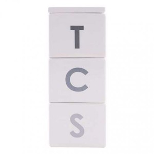 Lovely White Stackable Tea Sugar Coffee Canisters Set Of 3 Storage Image Is Loading Lovely White Stackable Tea Sugar Coffee Canisters Set