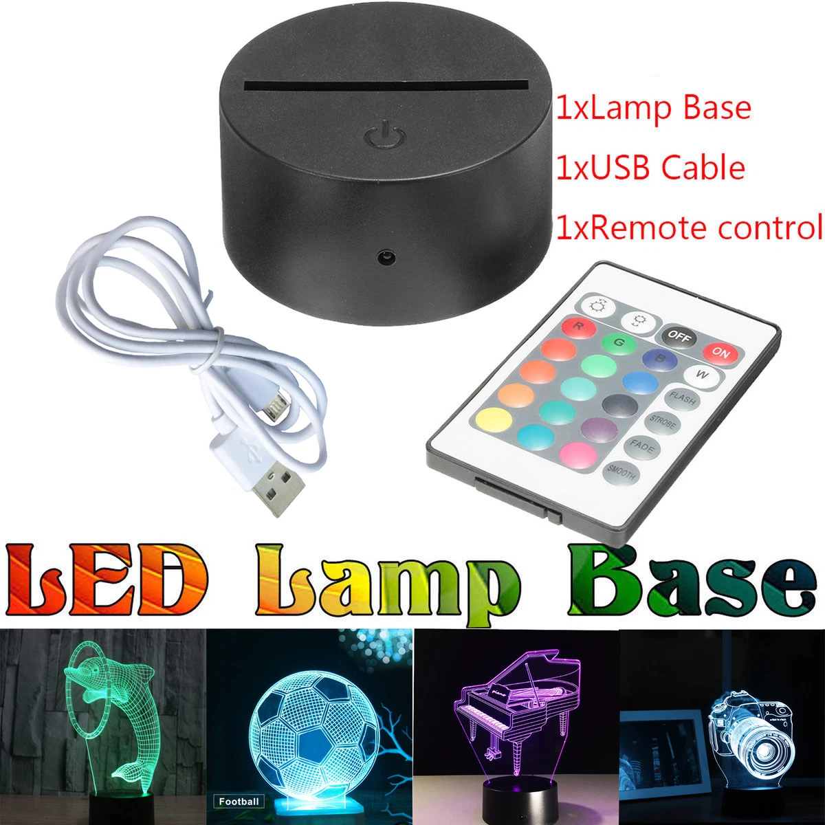 3d sale lamp base