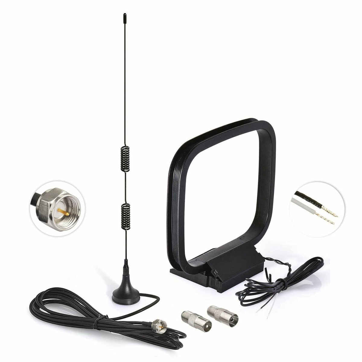 Magnetic HD Radio FM Antenna F & AM Loop Antenna for Denon Pioneer