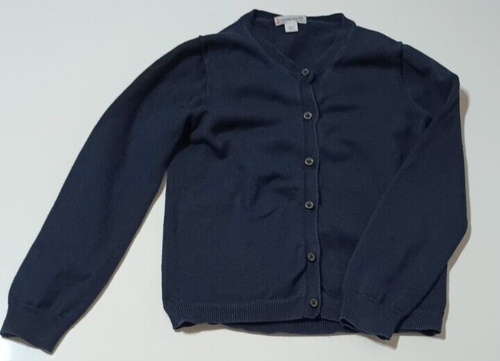 Crewcuts Navy Blue Girls Longsleeves Cardigan Sweater School Uniform Size 8 - Picture 8 of 14
